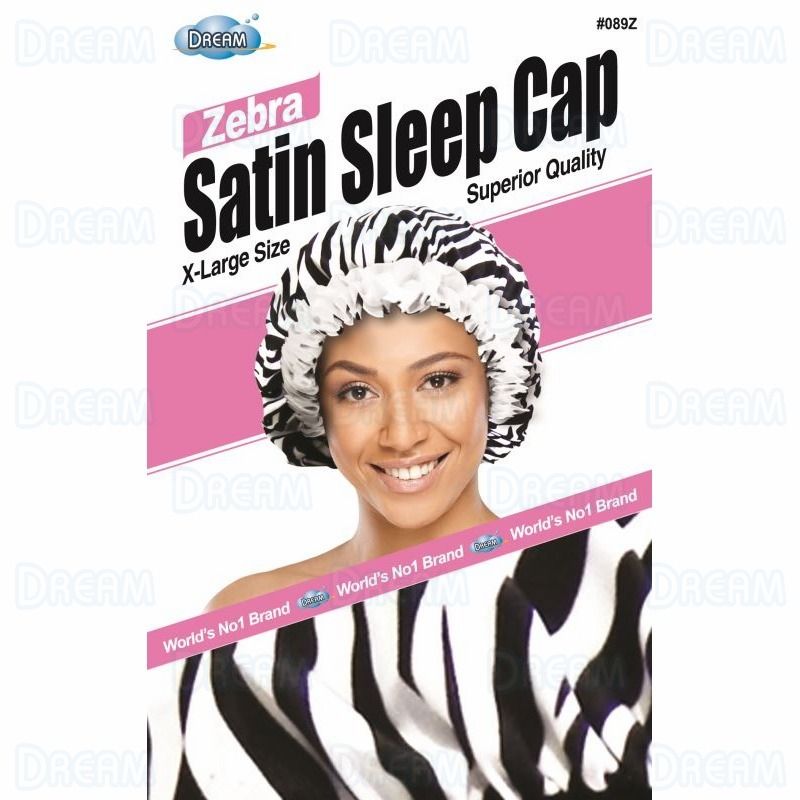 DREAM WORLD – Satin Sleep Cap Zebra