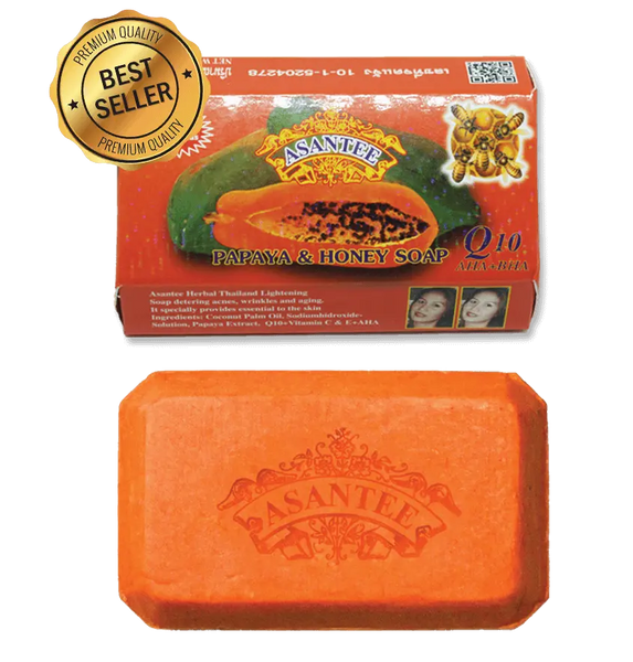 Savon Visage ASANTEE à La Papaye & Miel - Éclaircissant & Anti-Imperfections - Neuf Fabriqué En France