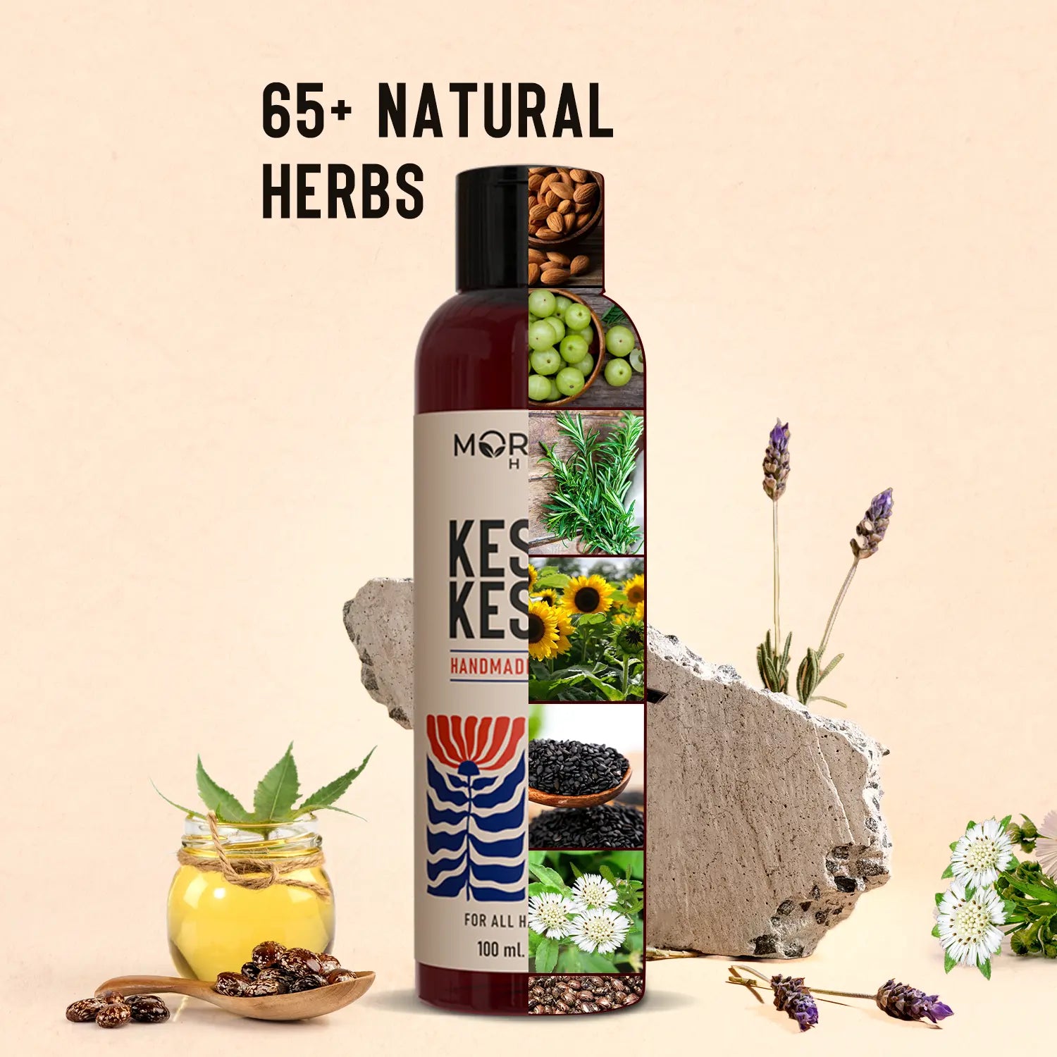 Huile Capillaire Ayurvedique  FAIT MAISON 100% PURE 100g - KESH KESHA KESH KESHA