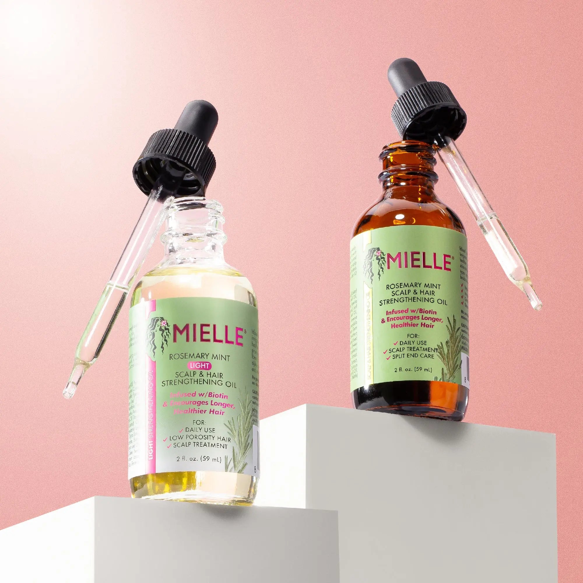 Huile Rosemary Mint Light Scalp & Hair Strengthening Oil 59ml - MIELLE MIELLE