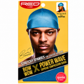 Bonnet Silky Spandex Durag BLUE - RED BY KISS
