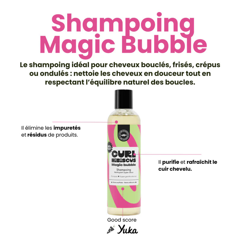 Shampoing Magic Bubble 250ml - CURL HIBISCUS