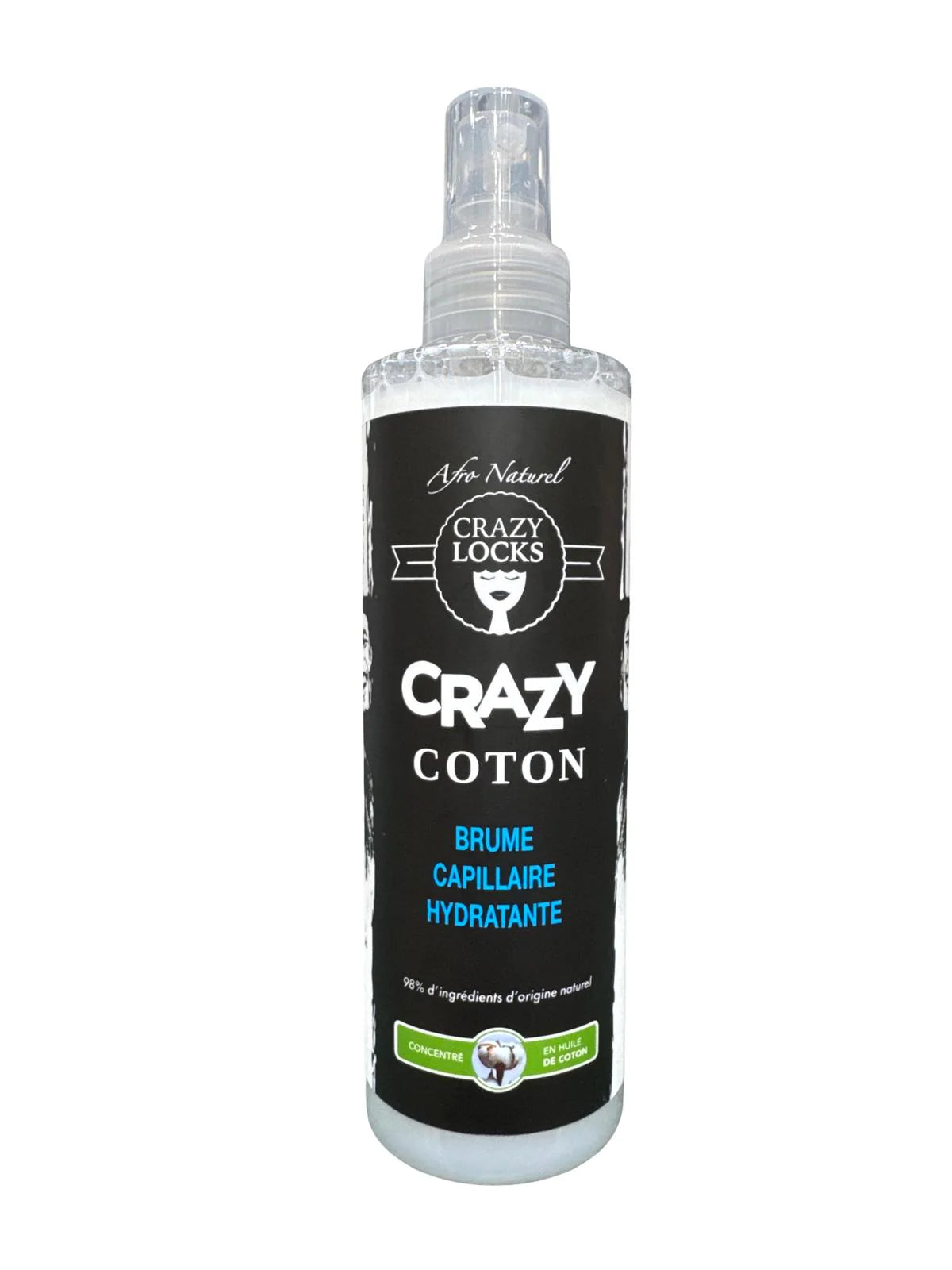 Brume Capillaire Hydratant COTON 250ml - CRAZY POUSS