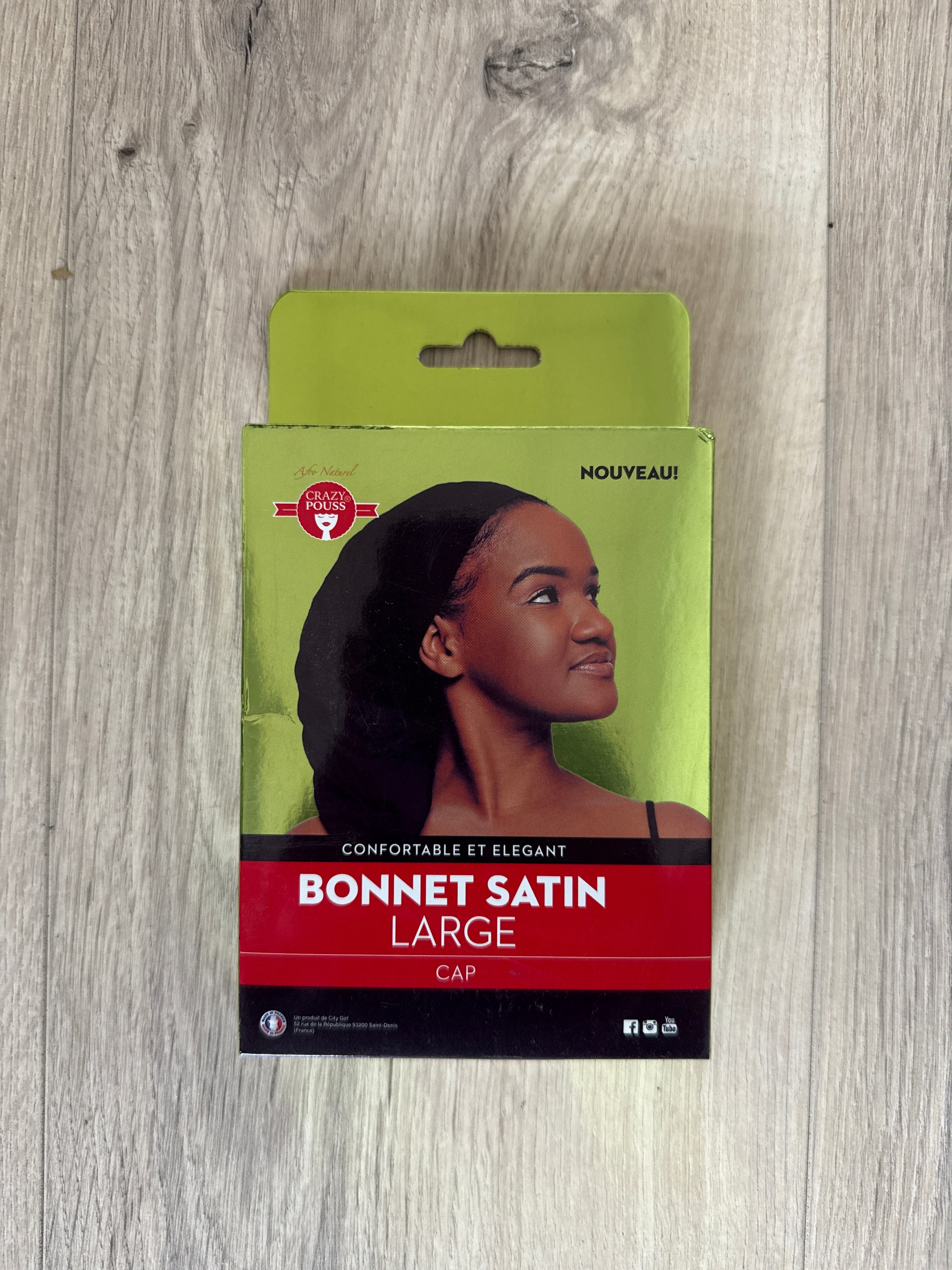 Bonnet Satin LARGE - CRAZY POUSS