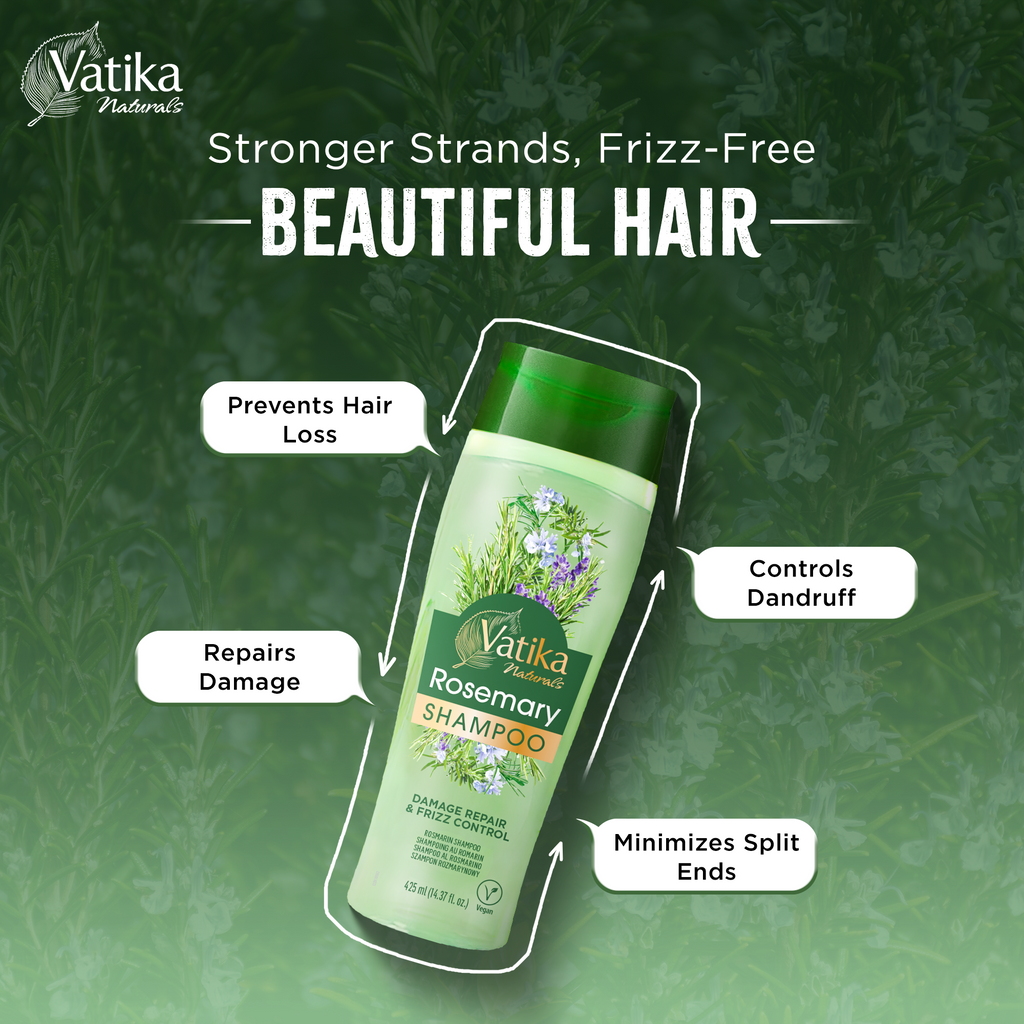 Shampoing Au Romarin 425ml - VATIKA