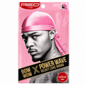 Bonnet Velvet Luxe Durag Pink - RED BY KISS