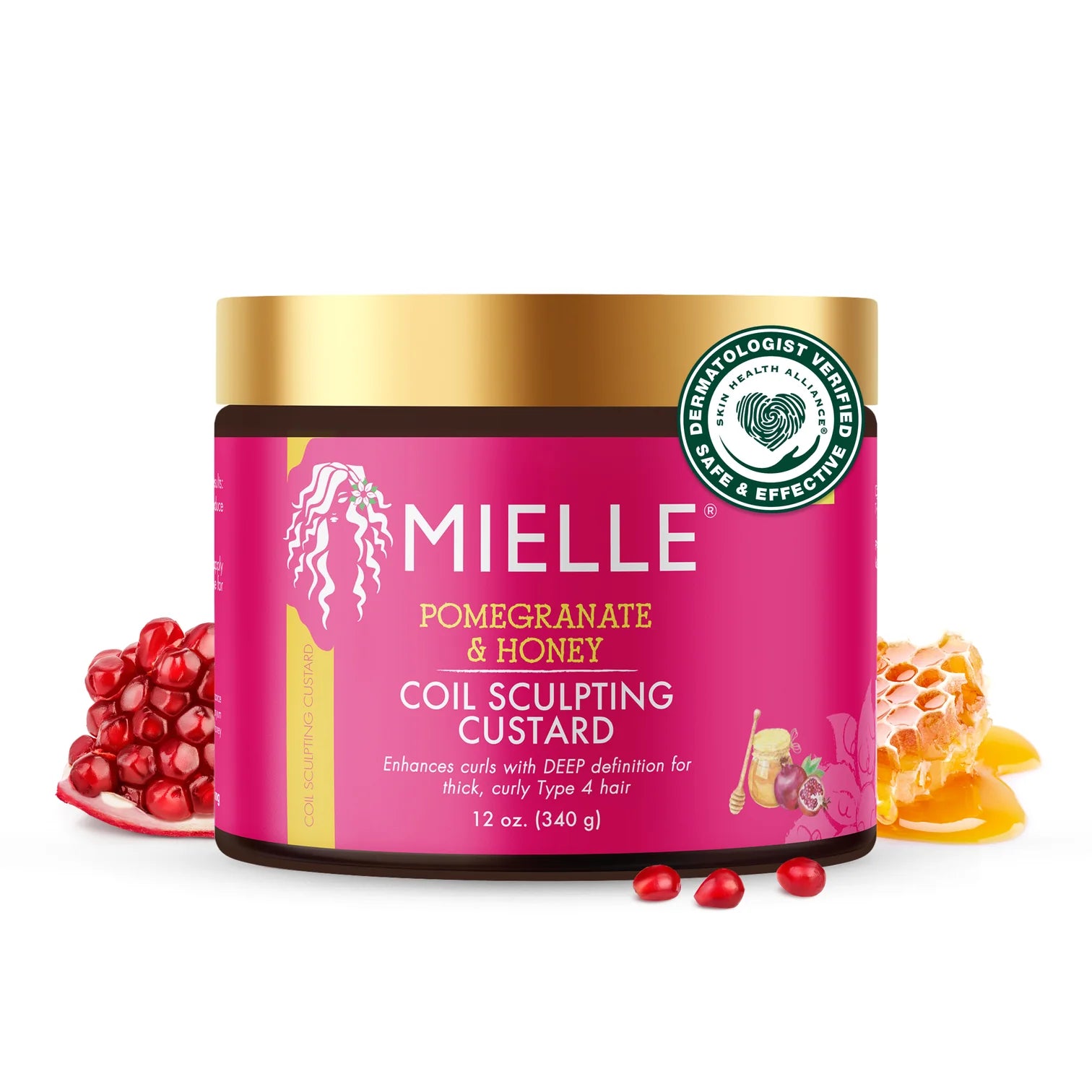 Pomegranate & Honey Curling Custard 340g - MIELLE