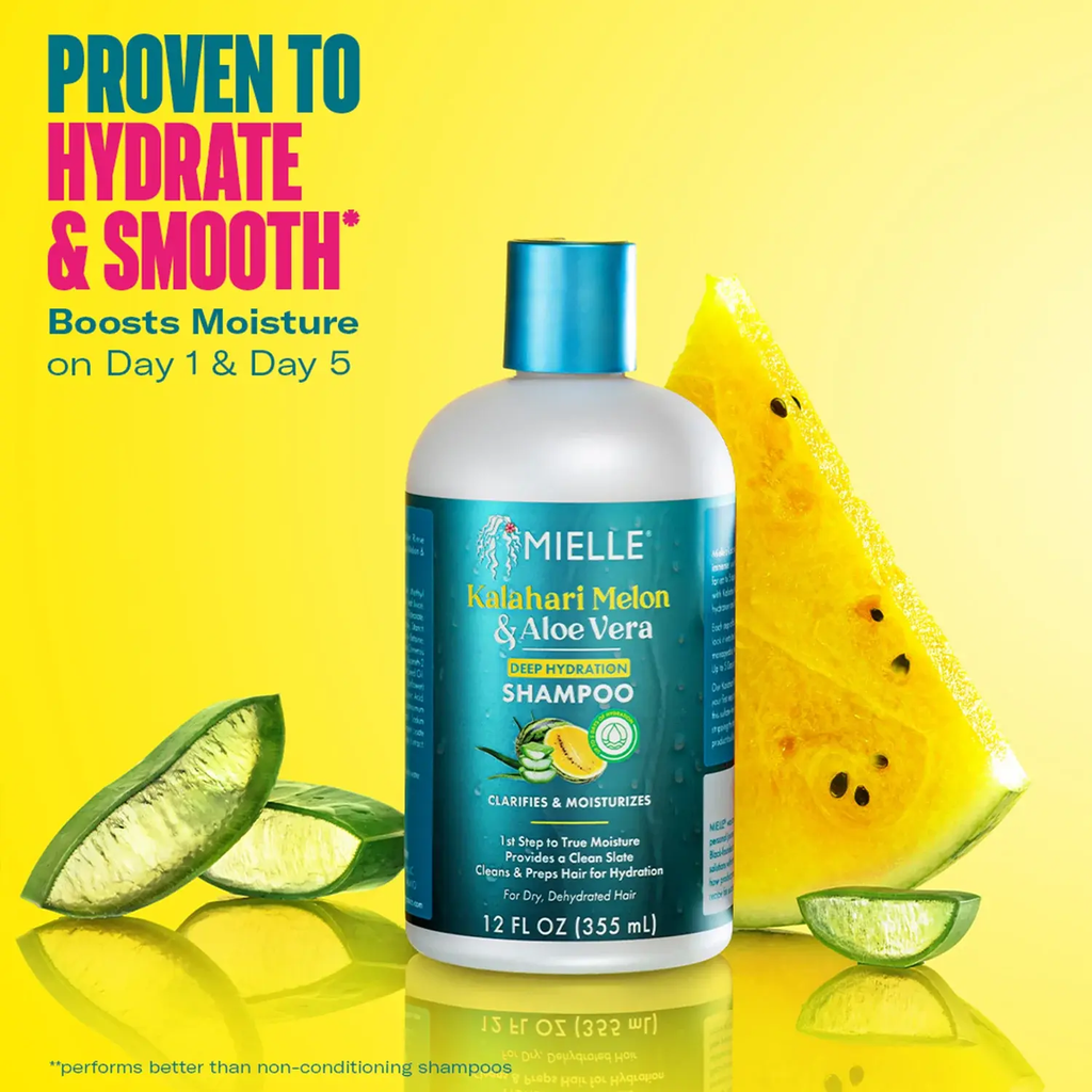 Shampoing Boucles KALAHARI MELON & ALOE VERA 355ml - MIELLE