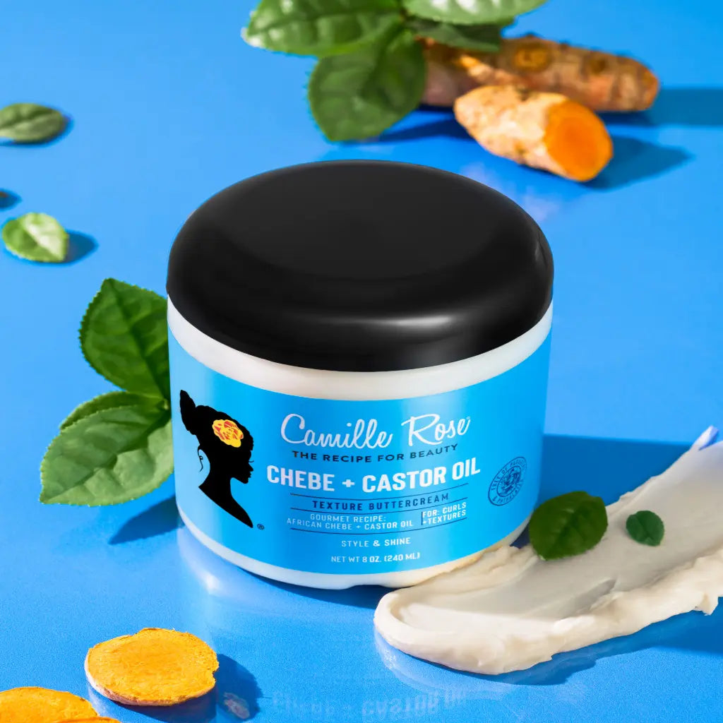 Crème Coiffante au Chébé et Ricin Noire 240ml - CAMILLE ROSE