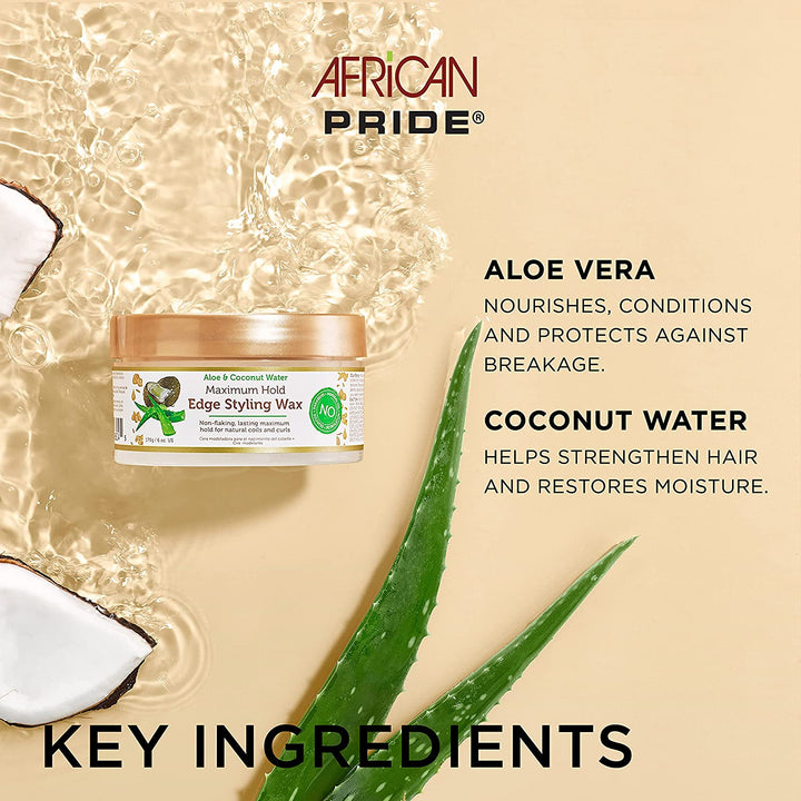 Cire Coiffante Smooth Edge Glaze MOISTURE MIRACLE 170g - AFRICAN PRIDE