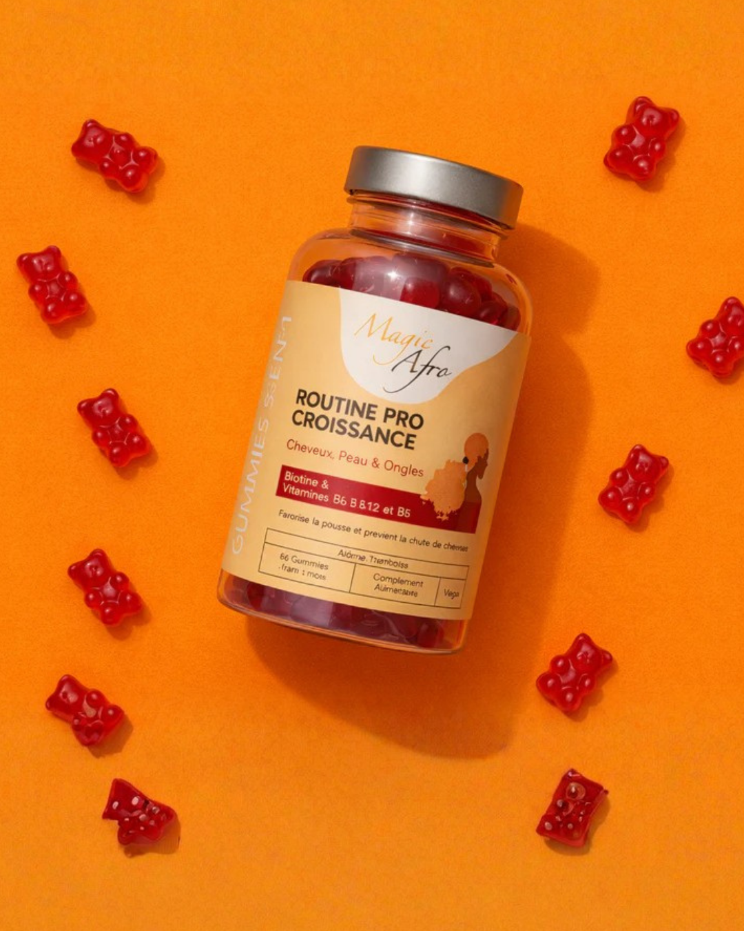Gummies 3-EN-1 POUSSE CHEVEUX CURE 1 MOIS - MAGIC AFRO