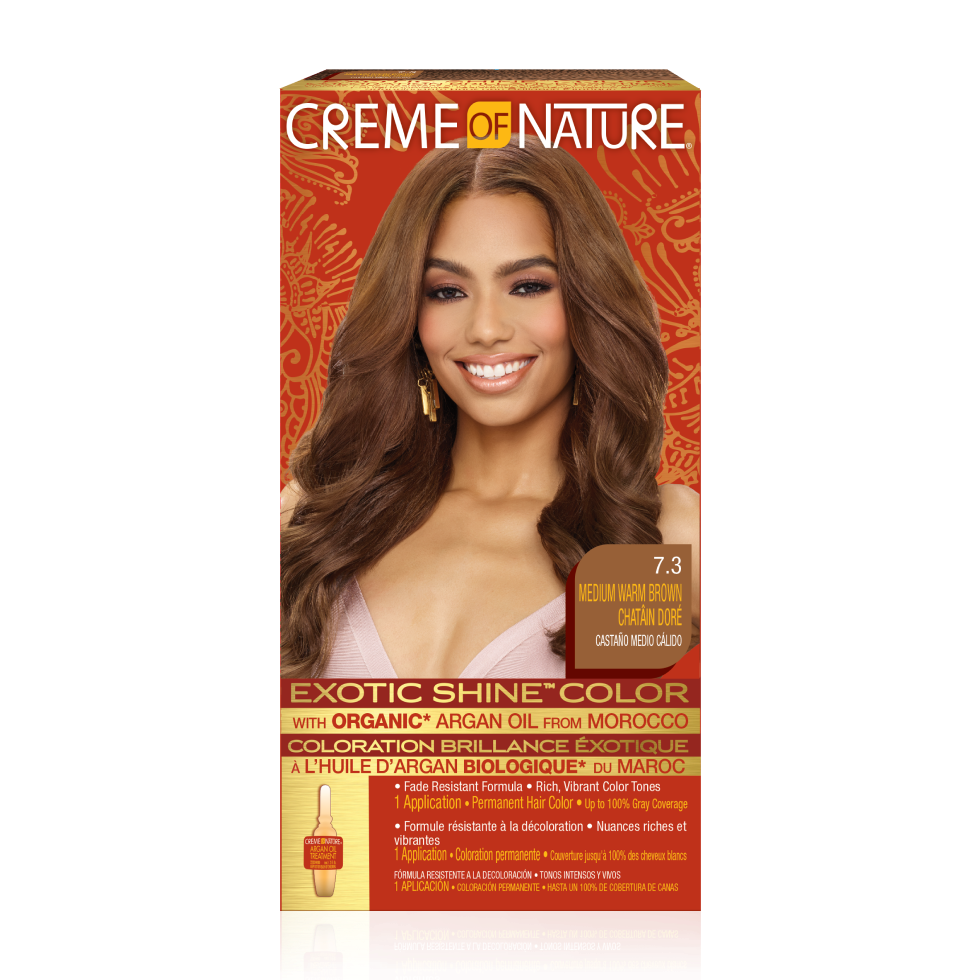 Coloration 7.3 Medium Warm Brown - CREME OF NATURE