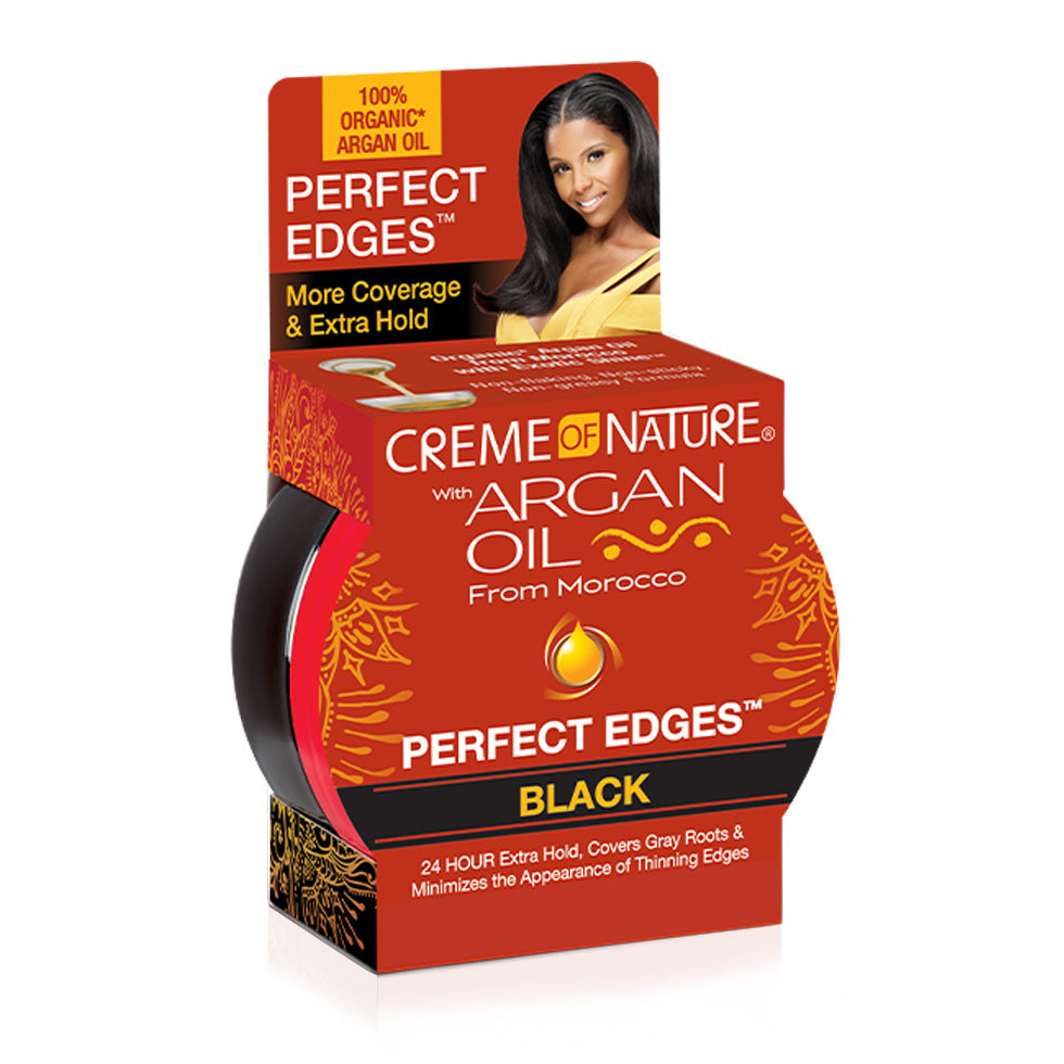 Cire Coiffante Colorante Perfect Edges Black 63,7g - CREME OF NATURE