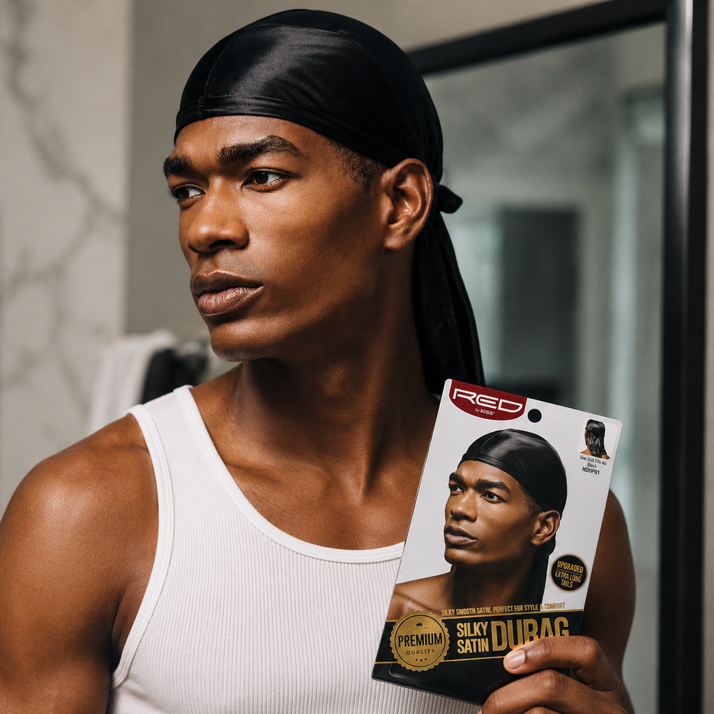 DURAG Silky Satin Navy Black - MAGIC COLLECTION