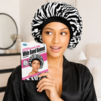 Bonnet Satin Edge Wide Band Bonnet Zèbre - DREAM WORLD