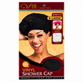 Bonnet Douche Vinyl Shower Cap Black - QFITT