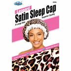 Bonnet Satin Sleep Cap Leopard - DREAM WORLD