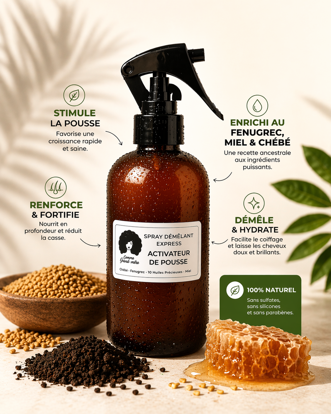 Spray Activateur de Pousse - COMME GRAND MERE
