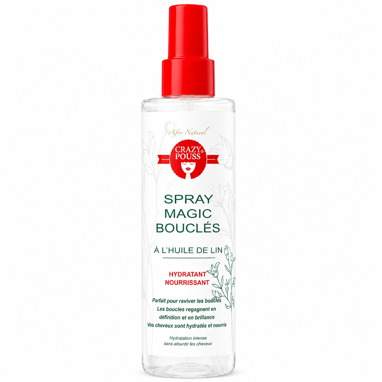 Spray Activateur de Boucles à l’Huile de Lin 250ml - CRAZY POUSS