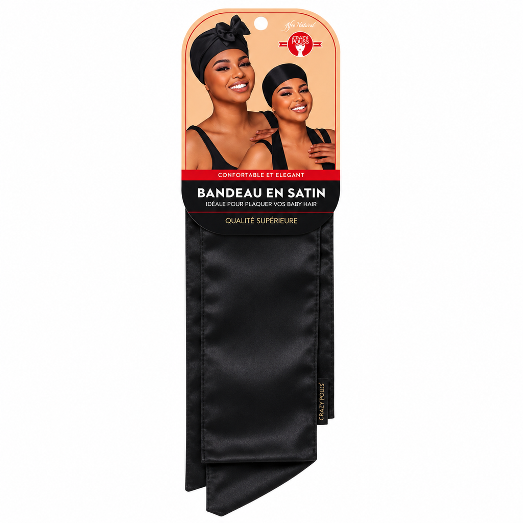 Bandeau en Satin Artisanale - CRAZY POUSS