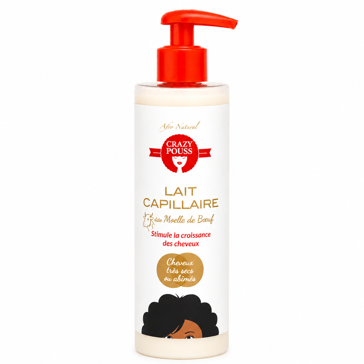 Lait Capillaire Moelle de Boeuf 250ml - CRAZY POUSS