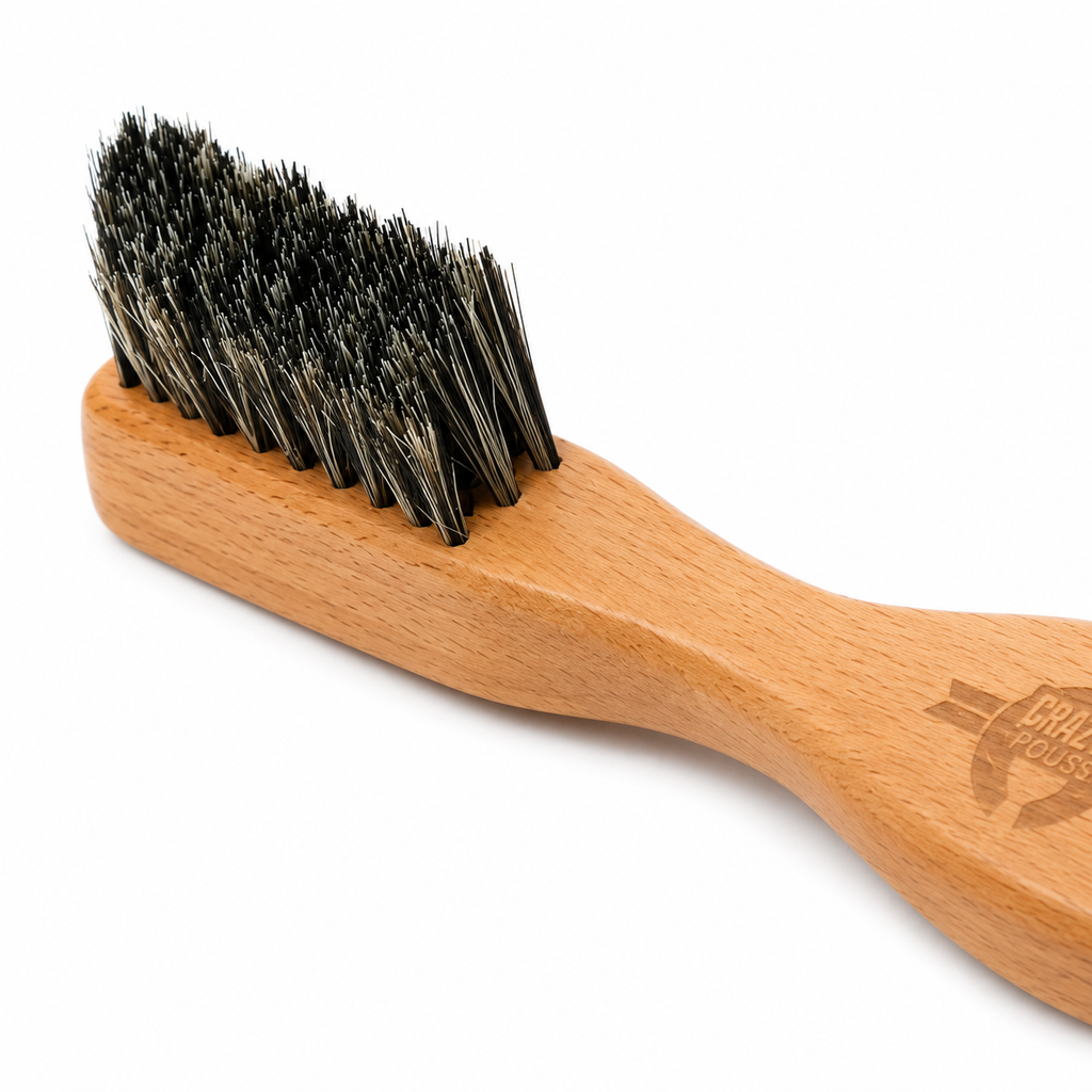 CRAZY POUSS – Mini Brosse En Bois Arrondi ni
