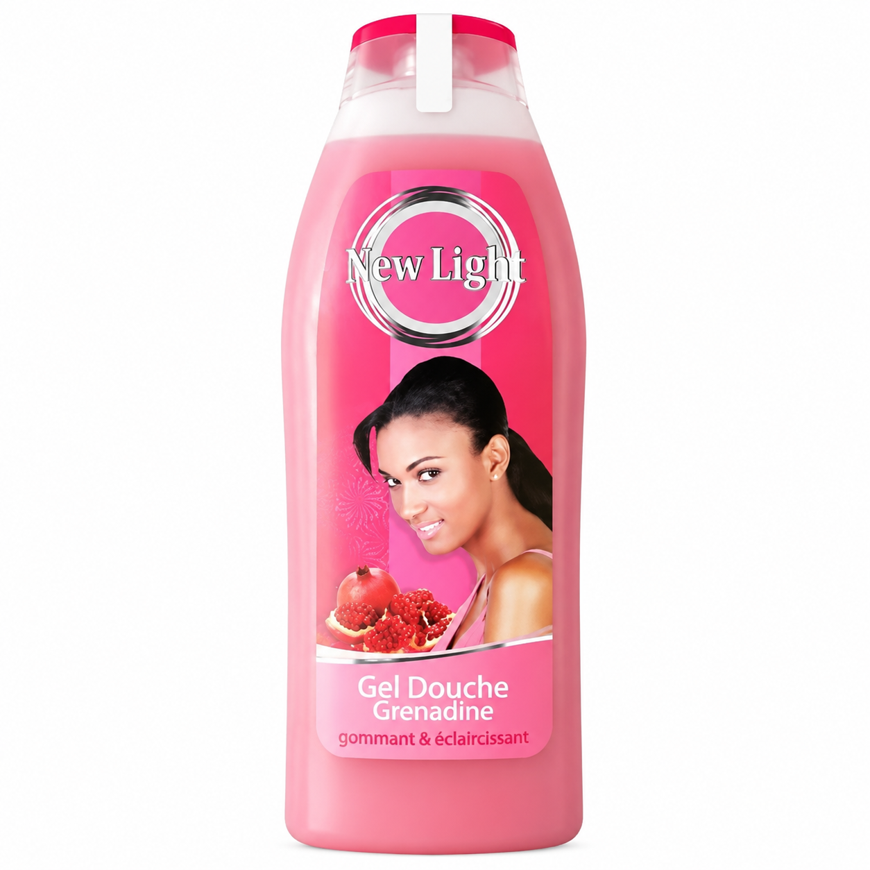NEW LIGHT – Gel douche grenadine gommant & éclaircissant 750ml