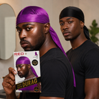 Bonnet Silky Satin Durag Purple - RED BY KISS