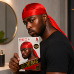 Bonnet Silky Satin Durag Red - RED BY KISS