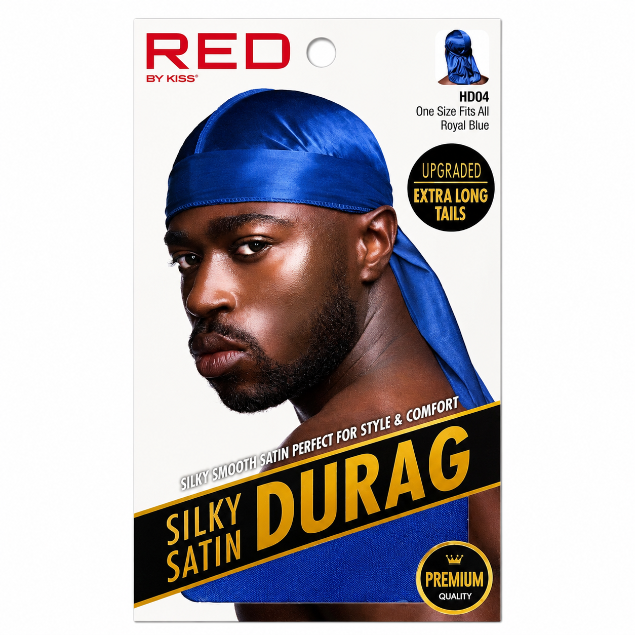 Bonnet Silky Satin Durag Royal Blue - RED BY KISS