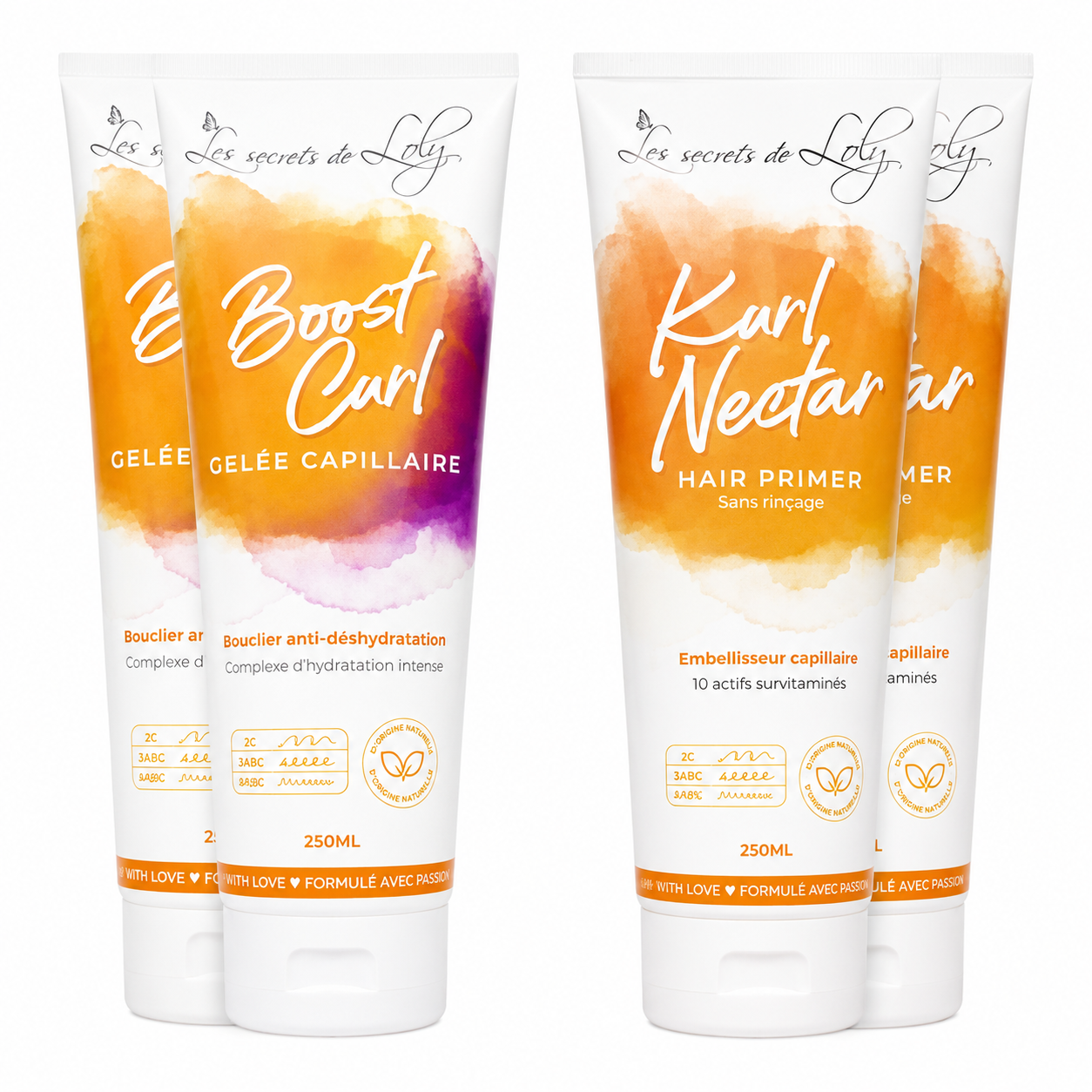Pack 2X BOOST CURL 2X KURL NECTAR - LES SECRETS DE LOLY