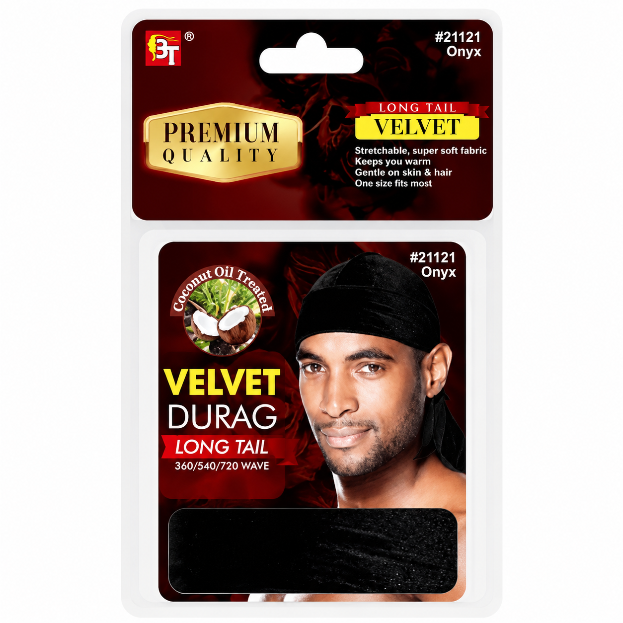 BEAUTY TOWN – Bonnet Durag en Soie couleur Onyx
