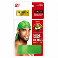 BEAUTY TOWN – Bonnet Durag en Soie couleur Vert Citron