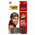BEAUTY TOWN – Bonnet Durag en Soie couleur Gris Foncé