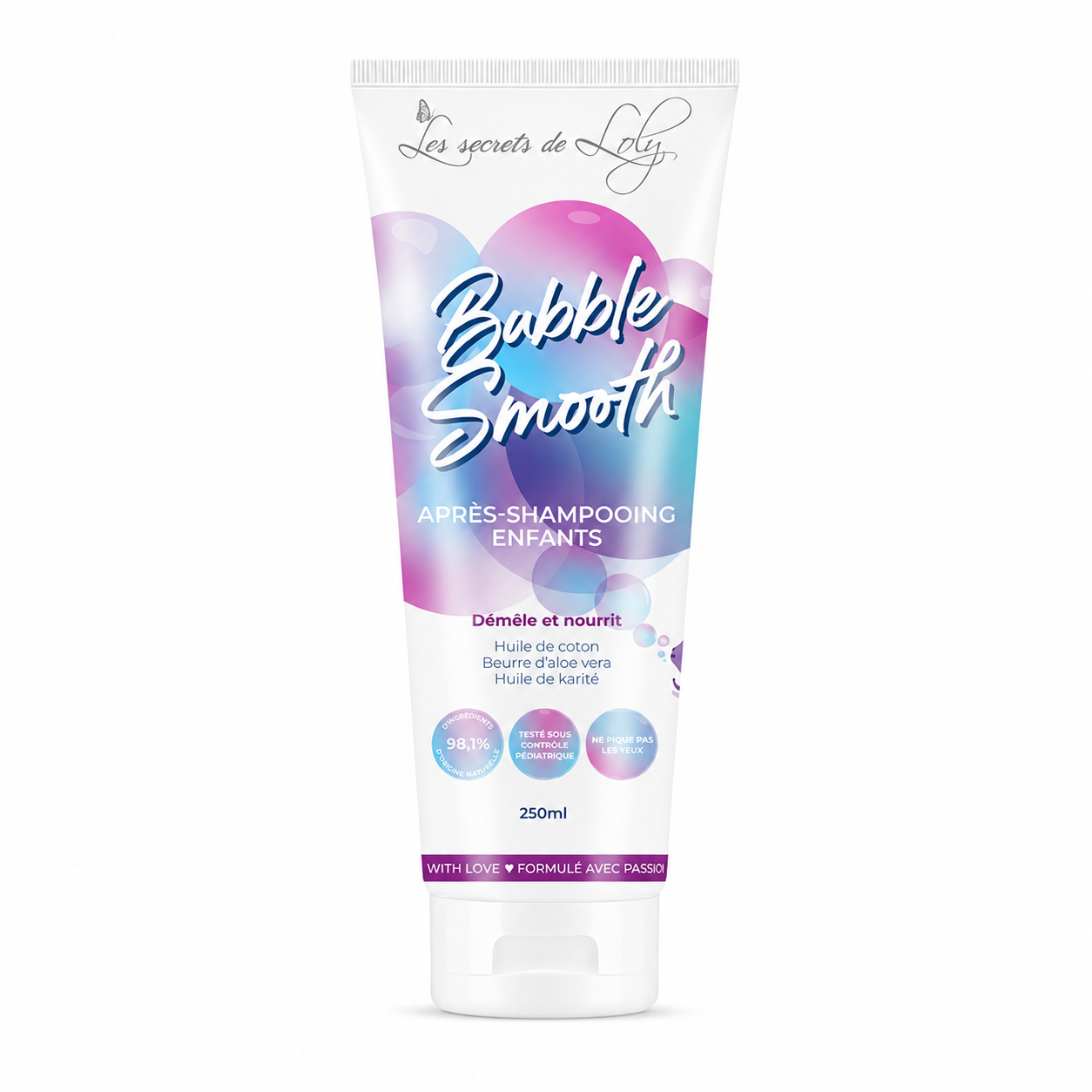 Apres Shampoing Enfant BUBBLE SMOOTH 250ml - Les Secrets de Loly