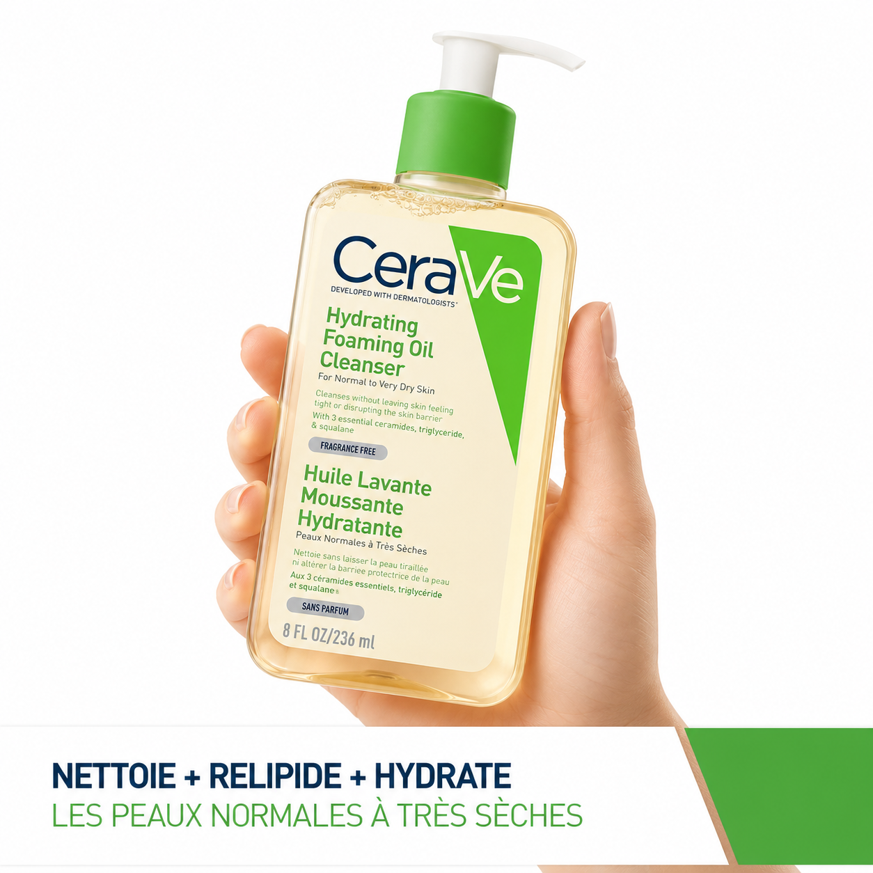 Huile Lavante Moussante Hydratante 473ml - CERAVE