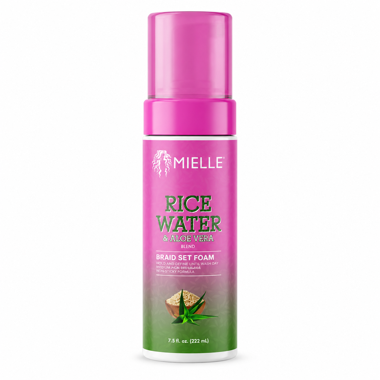 Mousse Coiffante RICE WATER & ALOE VERA 222ml - MIELLE