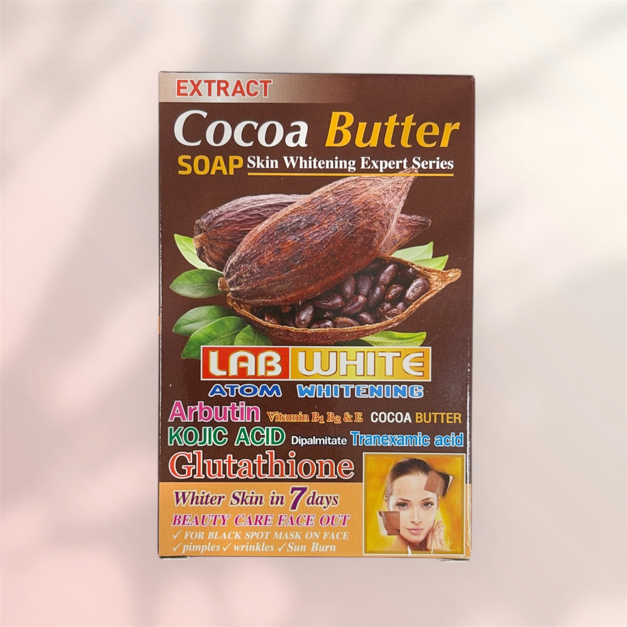 Savon Cacao/Arbutin/Kojic/Glutathione 160g - LAB WHITE