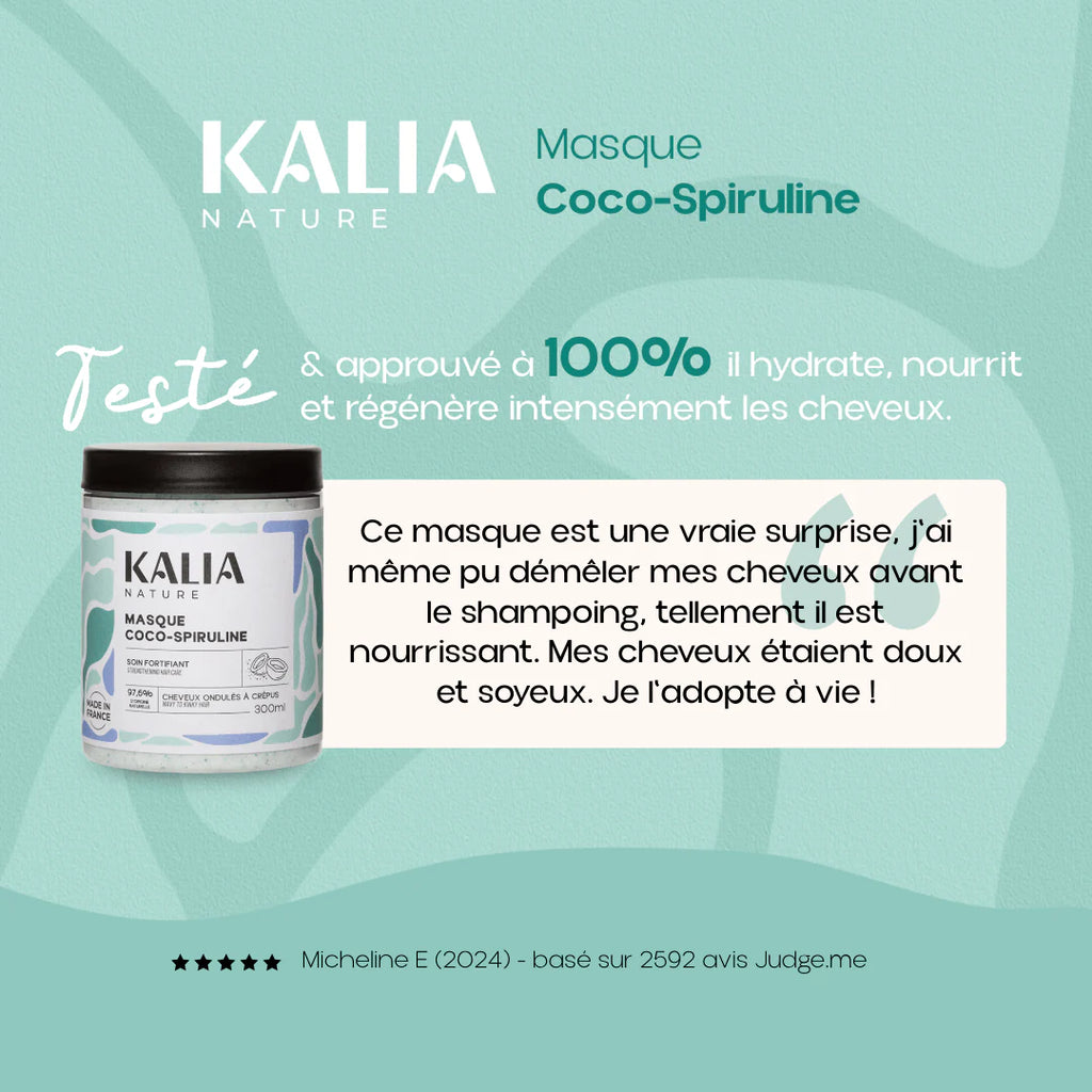 Masque Coco Spiruline 300g - KALIA NATURE