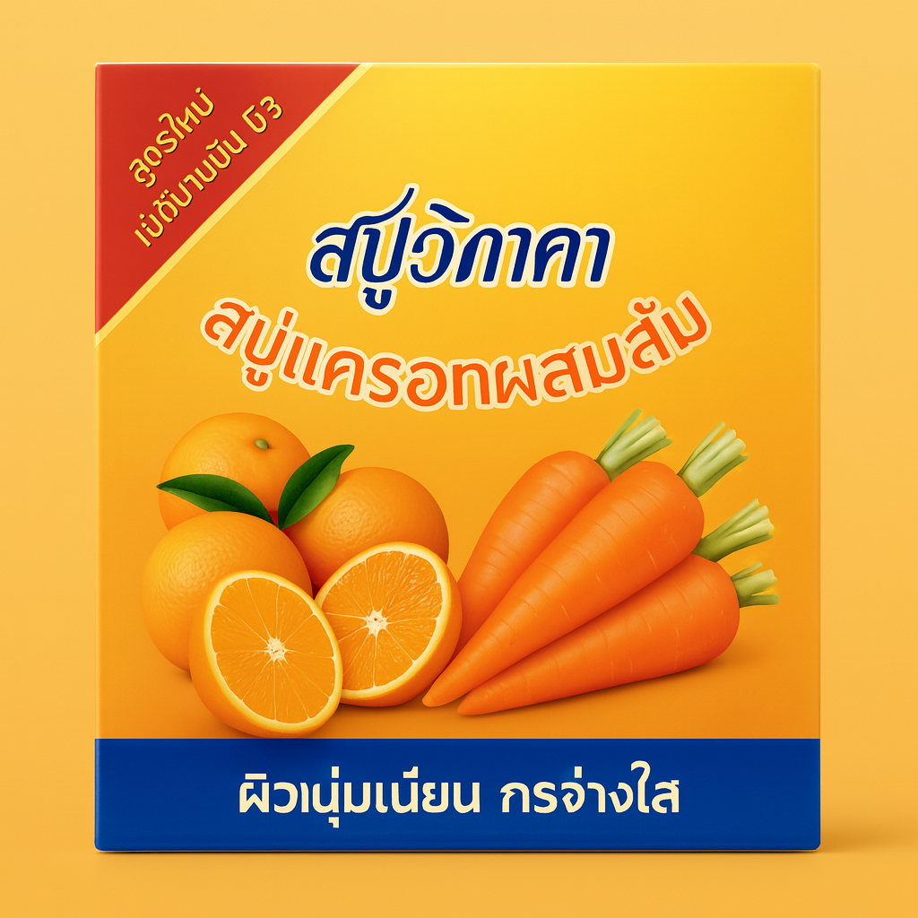 Savon à la Carotte et l'Orange 70g - VIPADA