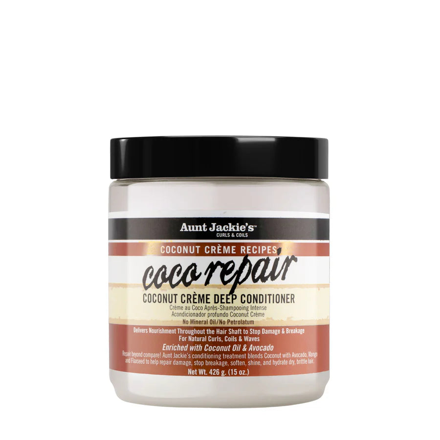 Masque Réparateur a l’Huile de Coco 426g - AUNT JACKIE'S