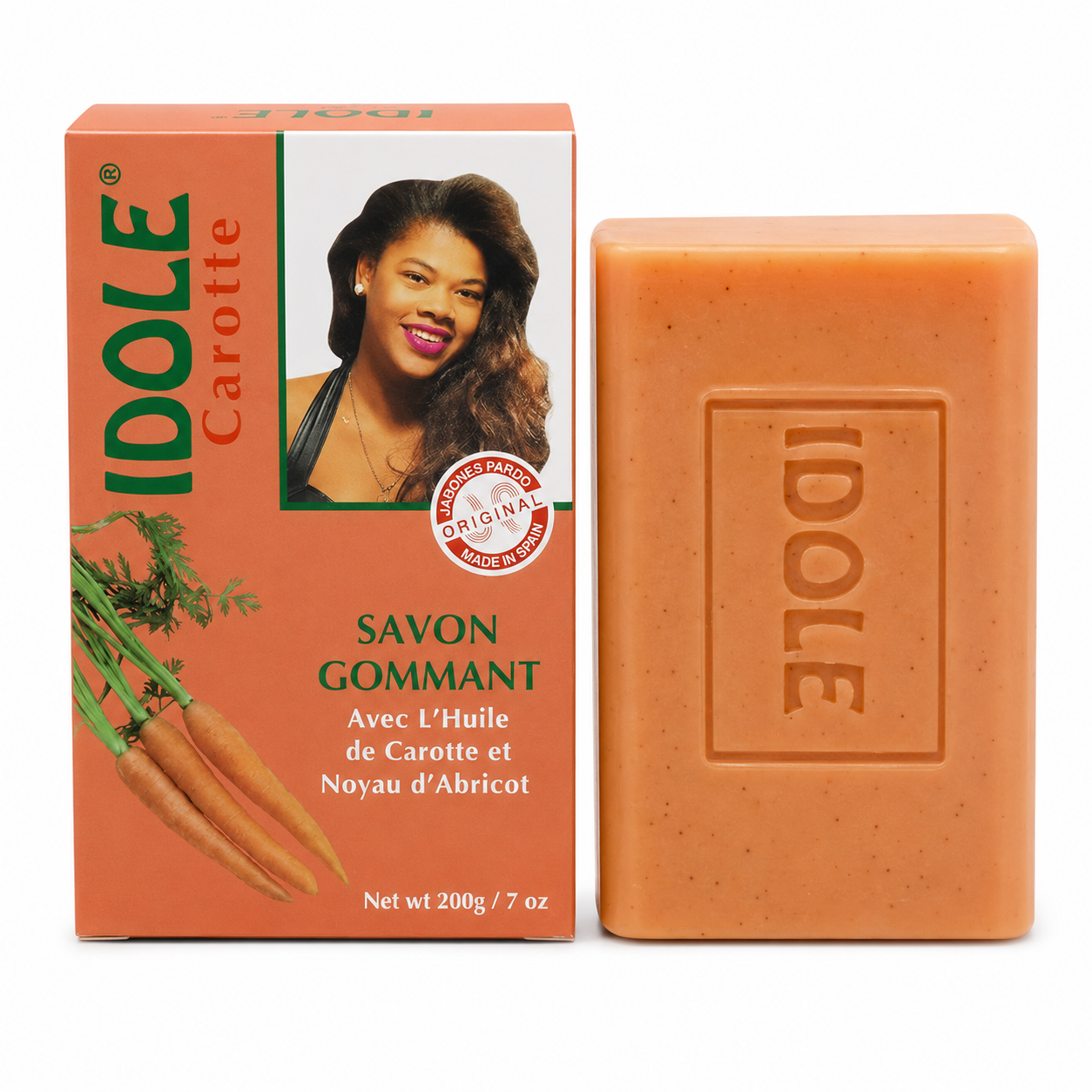 Savon Gommant à la Carotte 200g - IDOLE