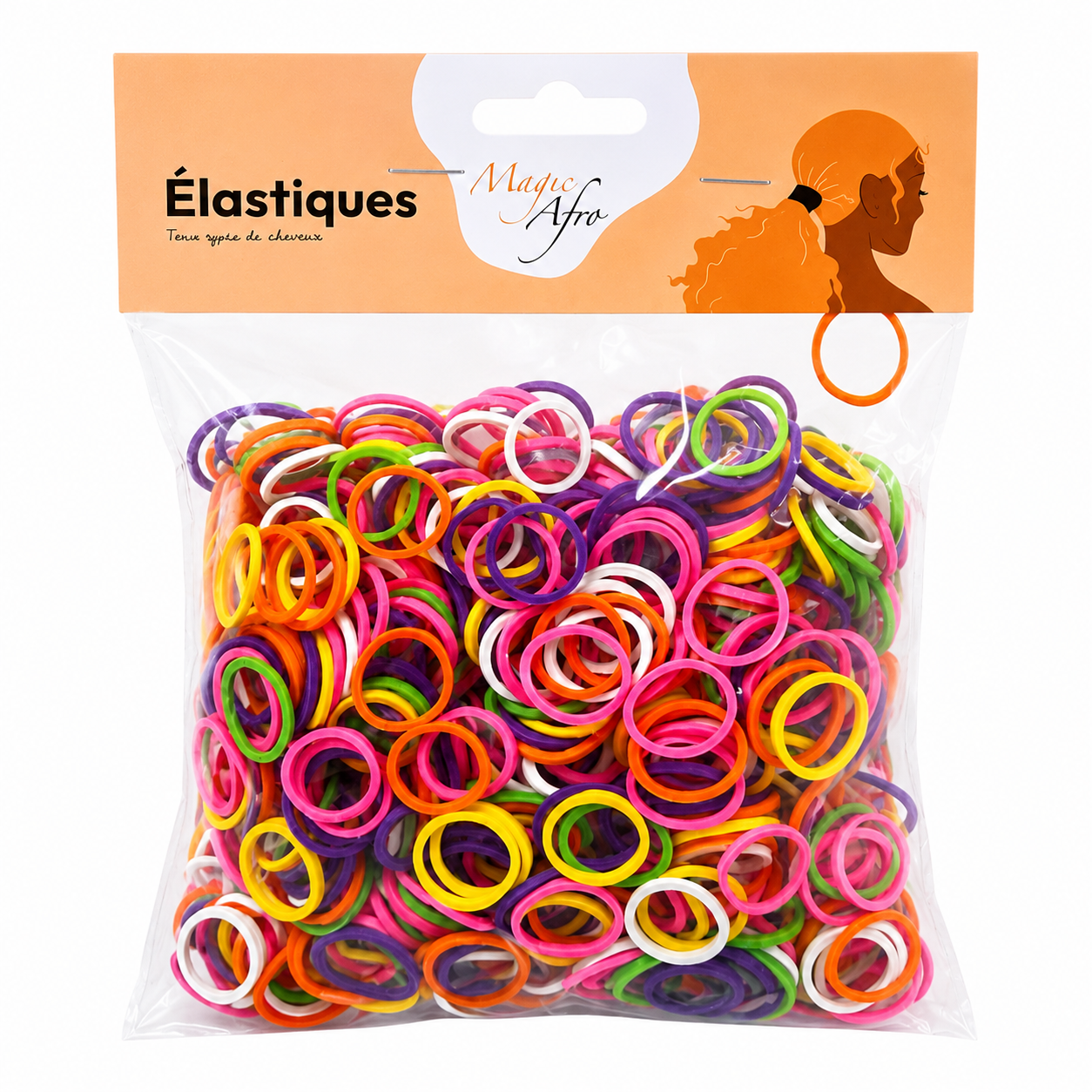 Lot De 750 Elastiques Mini Colorés - MAGIC AFRO