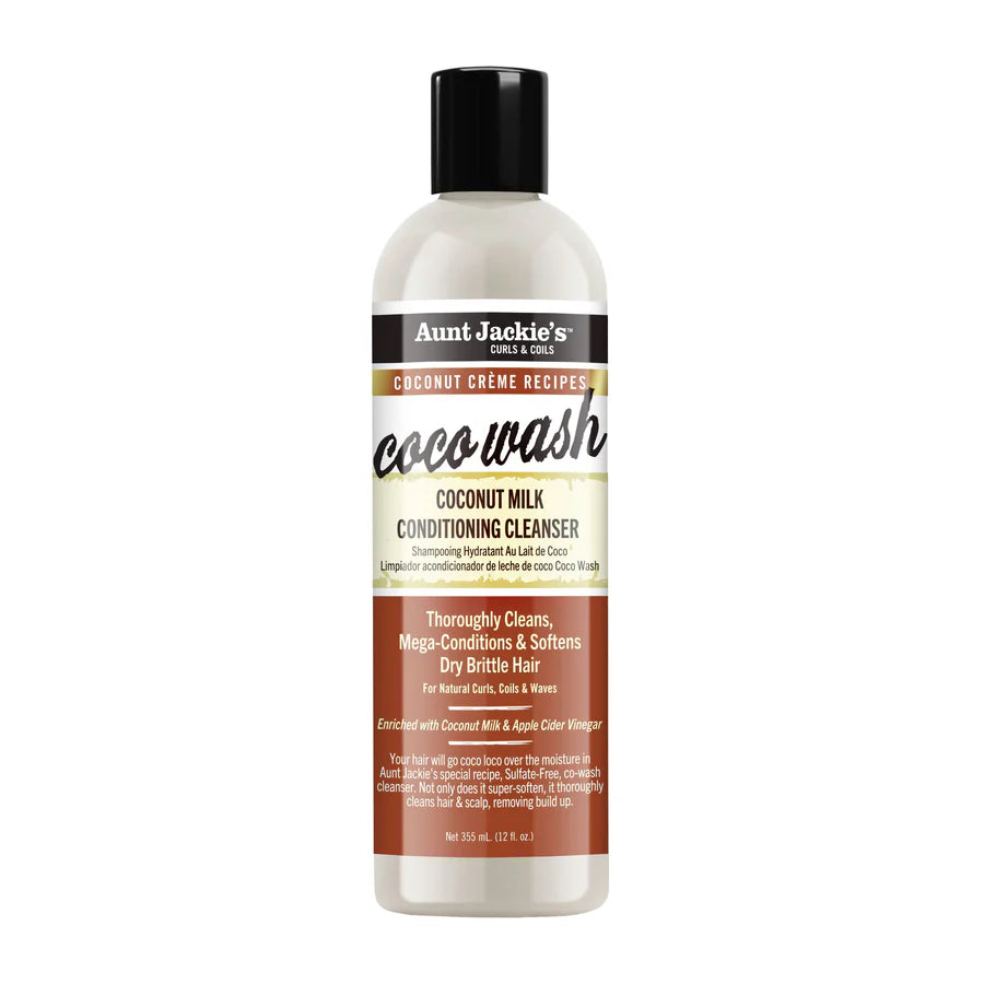 Shampoing Nettoyant à l’Huile de Coco 355ml - AUNT JACKIE'S
