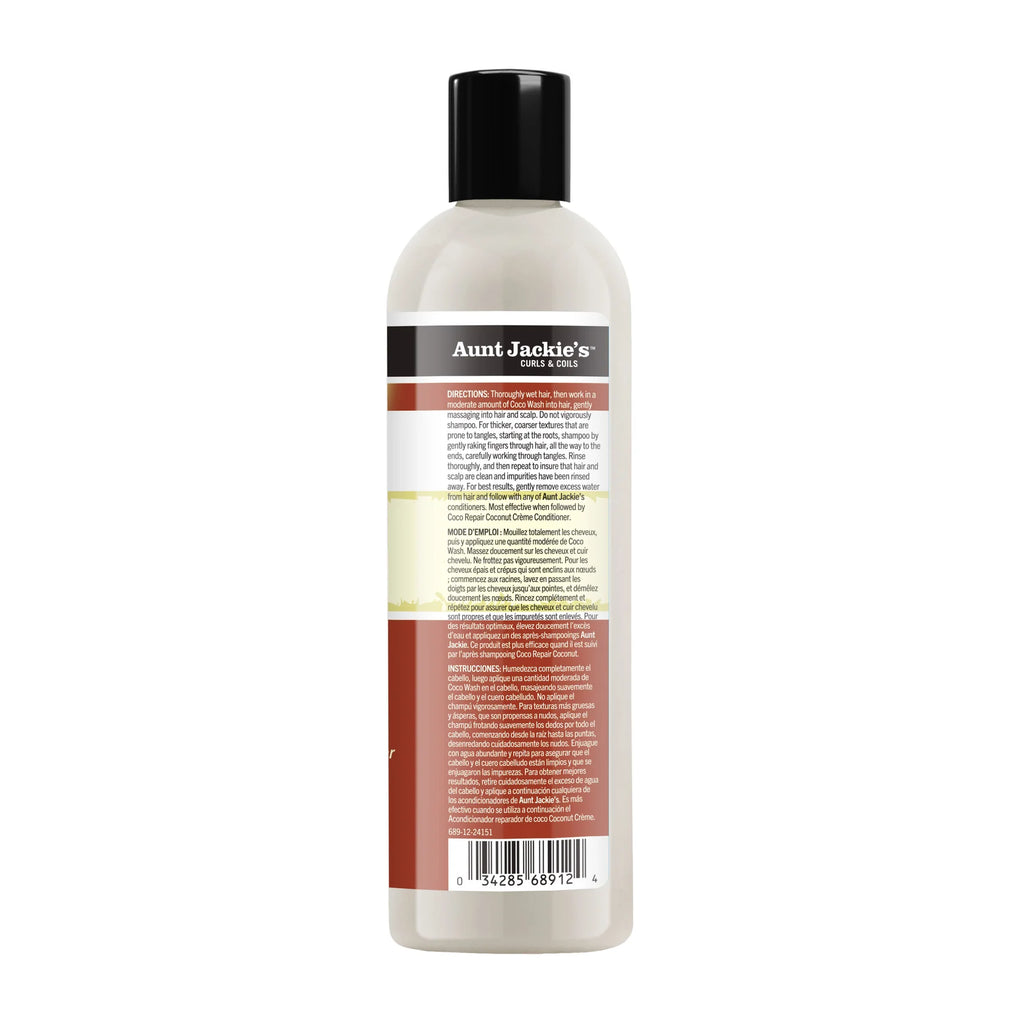 Shampoing Nettoyant à l’Huile de Coco 355ml - AUNT JACKIE'S