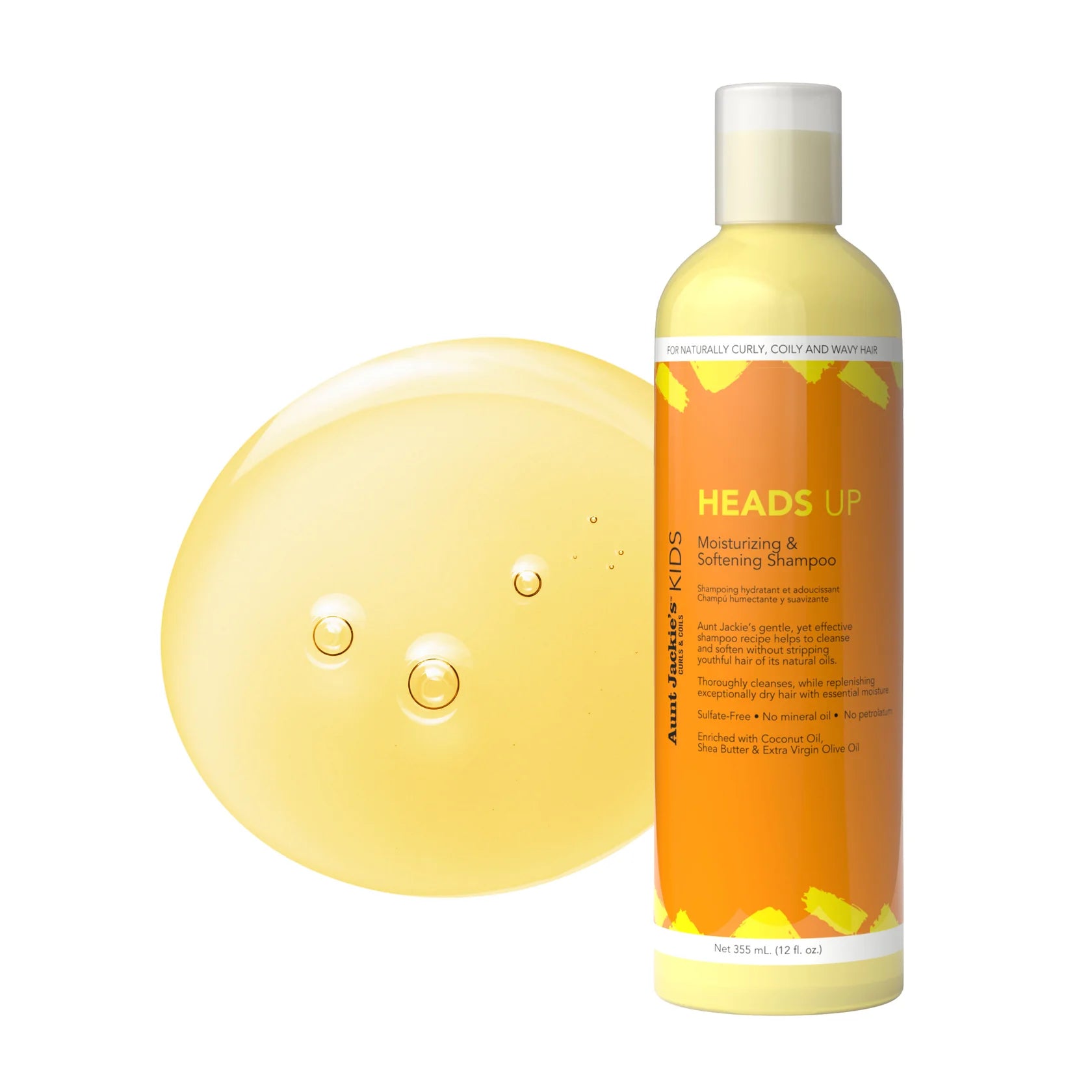 Shampoing Hydratant Heads Up 355ml - AUNT JACKIE'S
