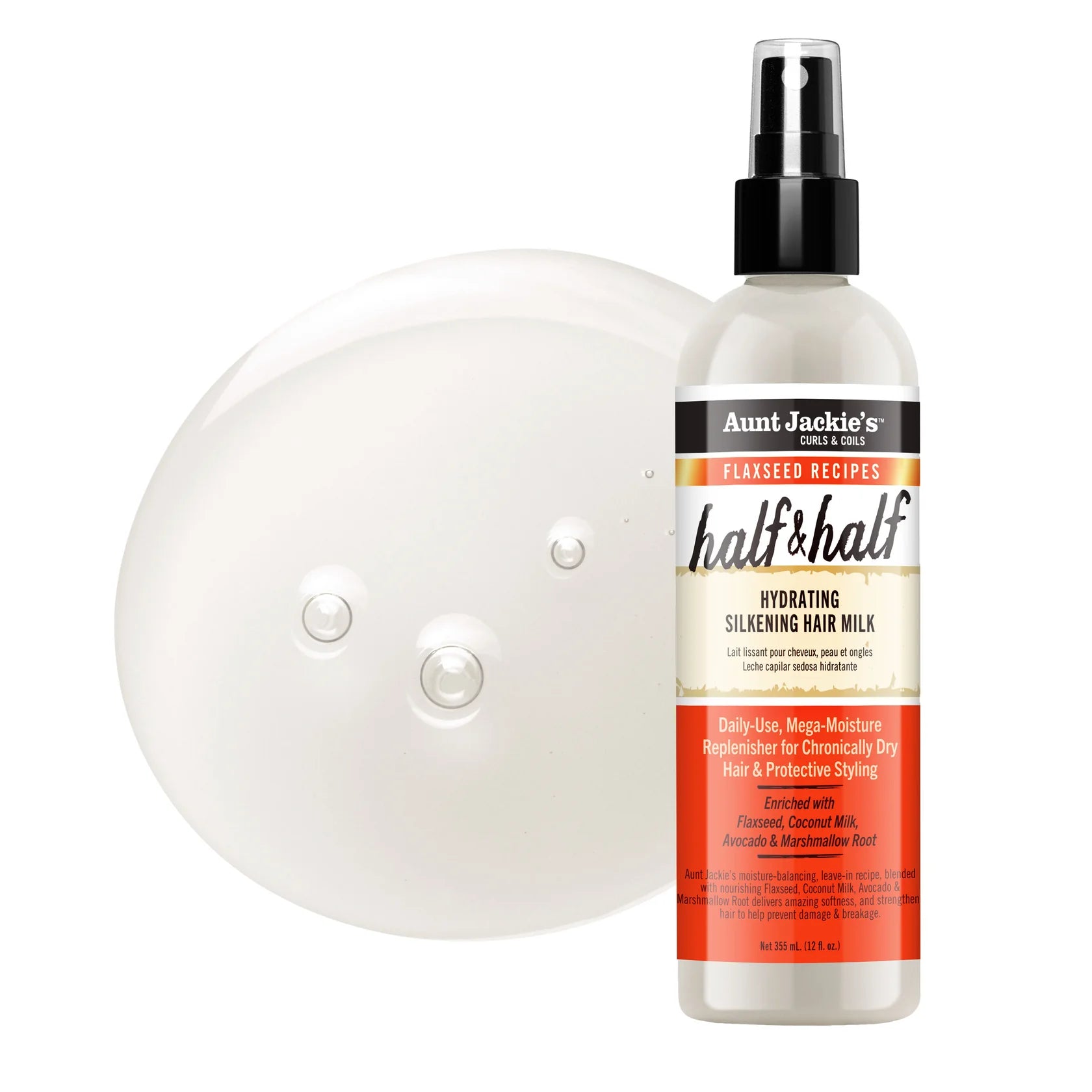 Half & Half Hydrating Hair Milk 355ml - AUNT JACKIE'S