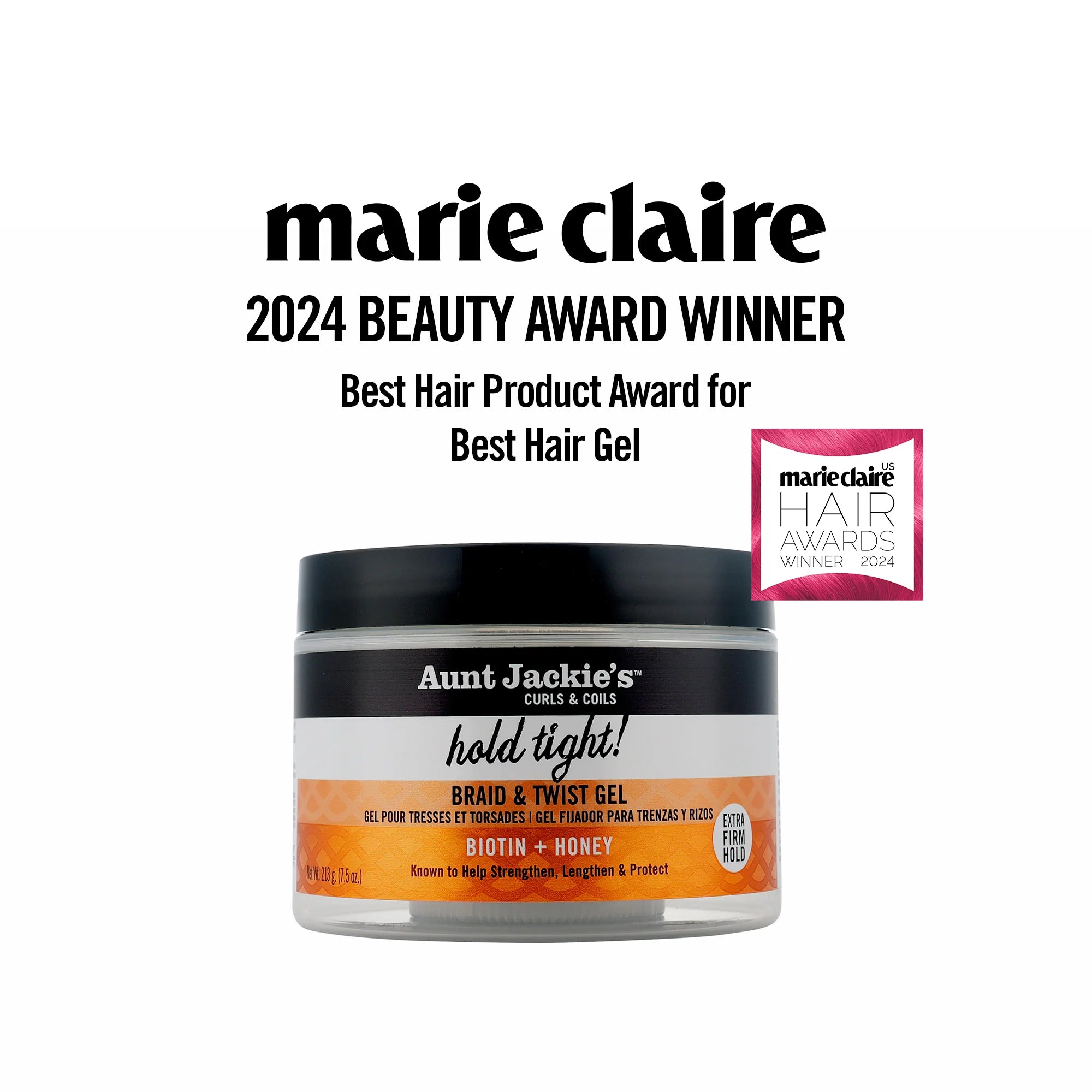 Cire Bordures EDGE GEL SMOOTH + SWIRL 114g - AUNT JACKIE'S