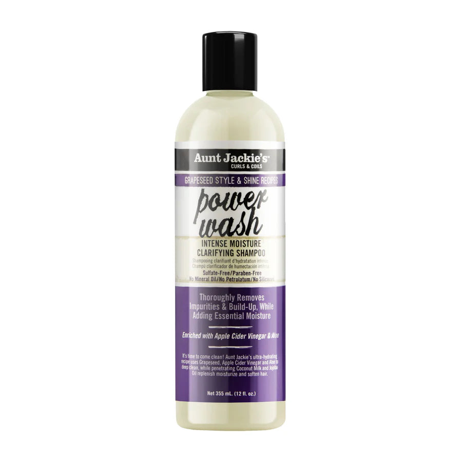 Shampoing Clarifiant Power Wash 355ml - AUNT JACKIE'S