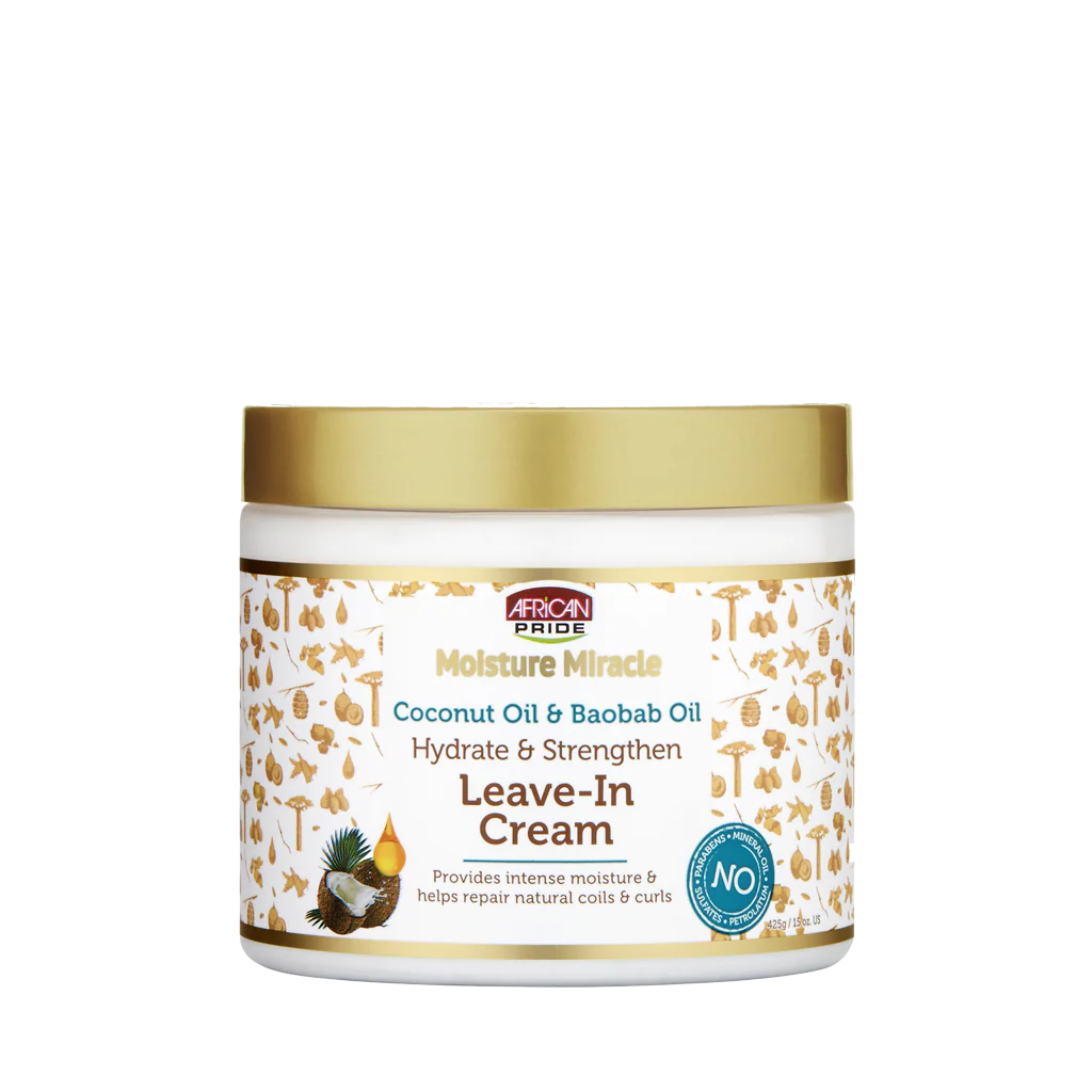 Leave-In Crème Baobab & Coco 425g - AFRICAN PRIDE MOISTURE MIRACLE